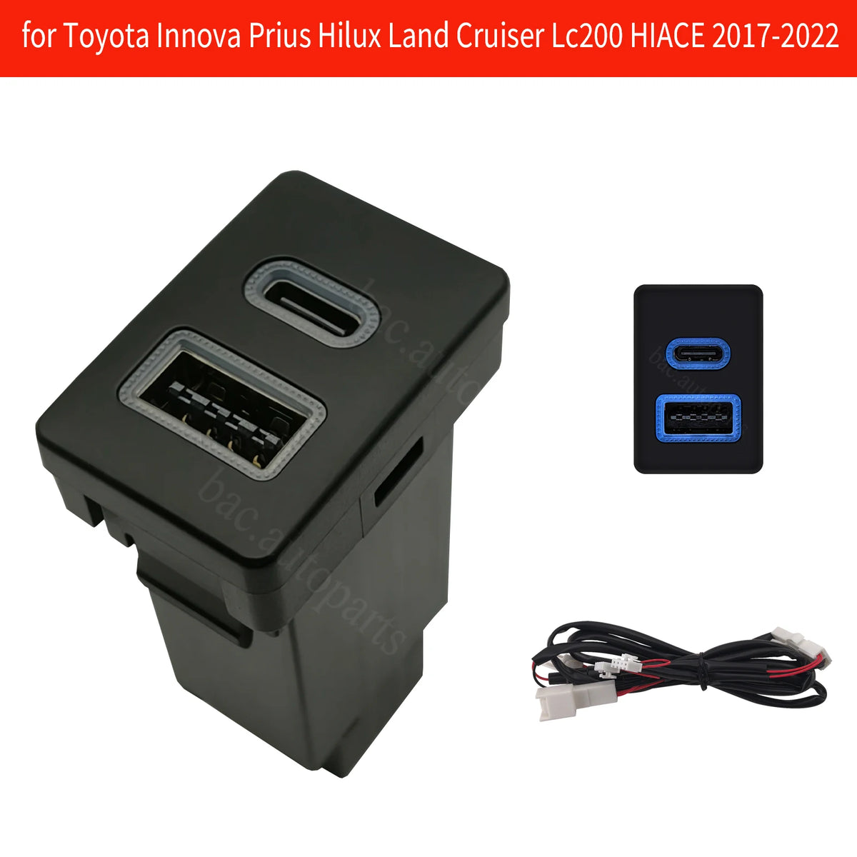 Blue LED Push Switch Button With Wire For Suzuki Jimny TOYOTA Landcruiser Fog Light DRL Light Bar AIR Comp Diff Lock Radar Seat