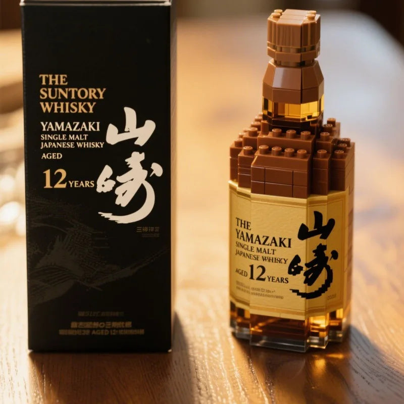 Whiskey Bottle Building Blocks Baileys Irish Cream Mini Liquor Model Creative DIY Bricks for Home Decor Model Kids Toys Gift