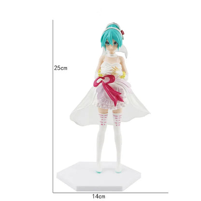 Hot Kawaii Girl Hatsune Miku Anime Figure Fashion Subclture Miku Action Figure Birthday Gift PVC Collection Model Doll Toys