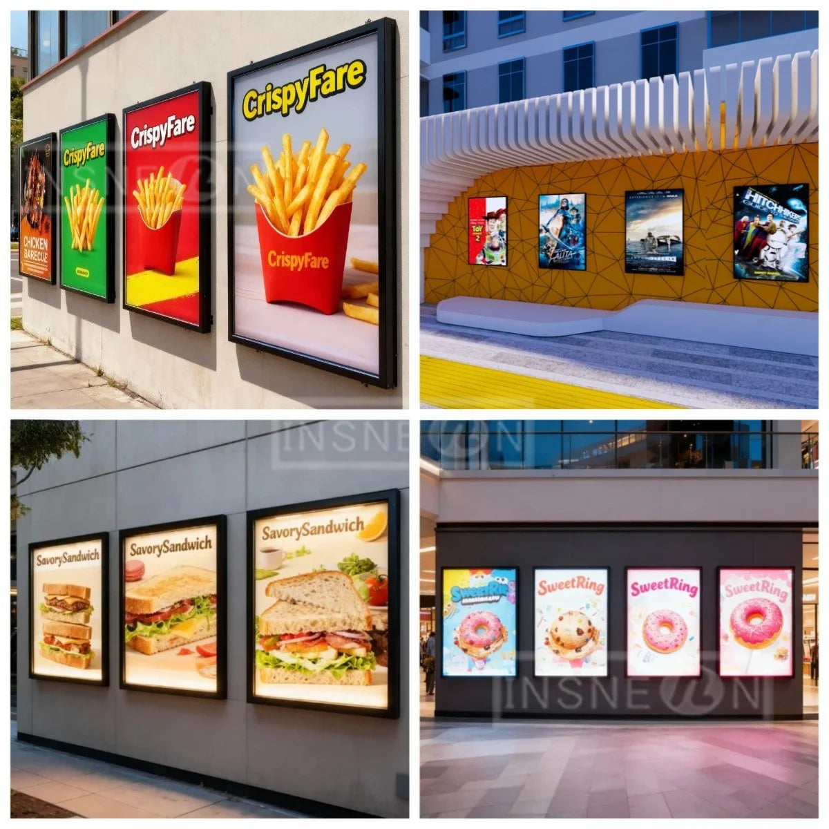 Custom Outdoor Signboard Led Sign Advertising Panel Logo Light Signs Luminous Wall Neon Letter Acrylic Display Illuminated Print
