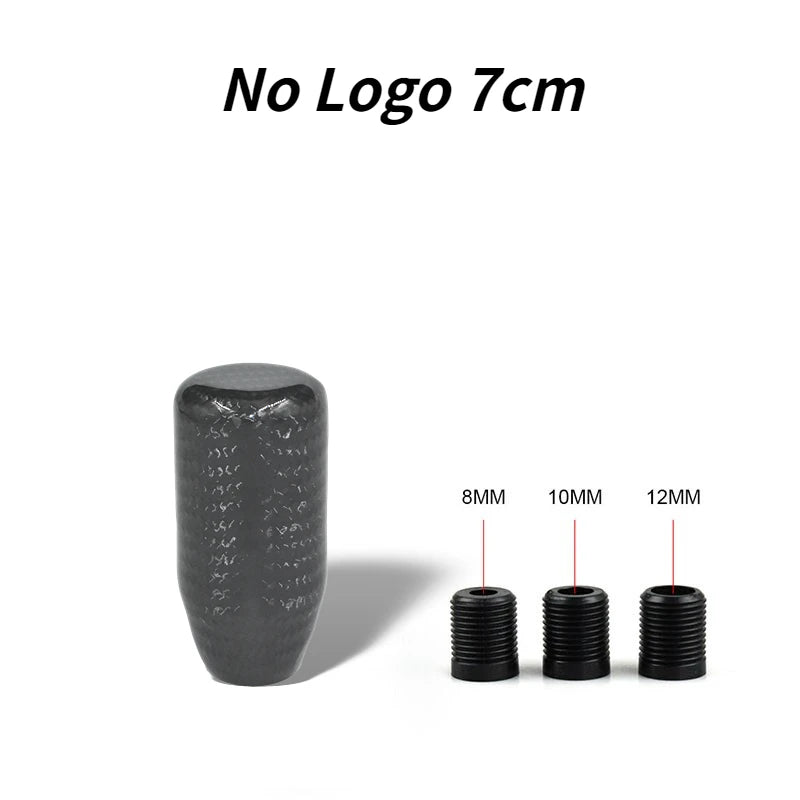 Racing Real Carbon Fiber Gear Shift Knob Knob 5th 6th Speed Handle Knob with For Converting Automatic Gear Into Manual Gear
