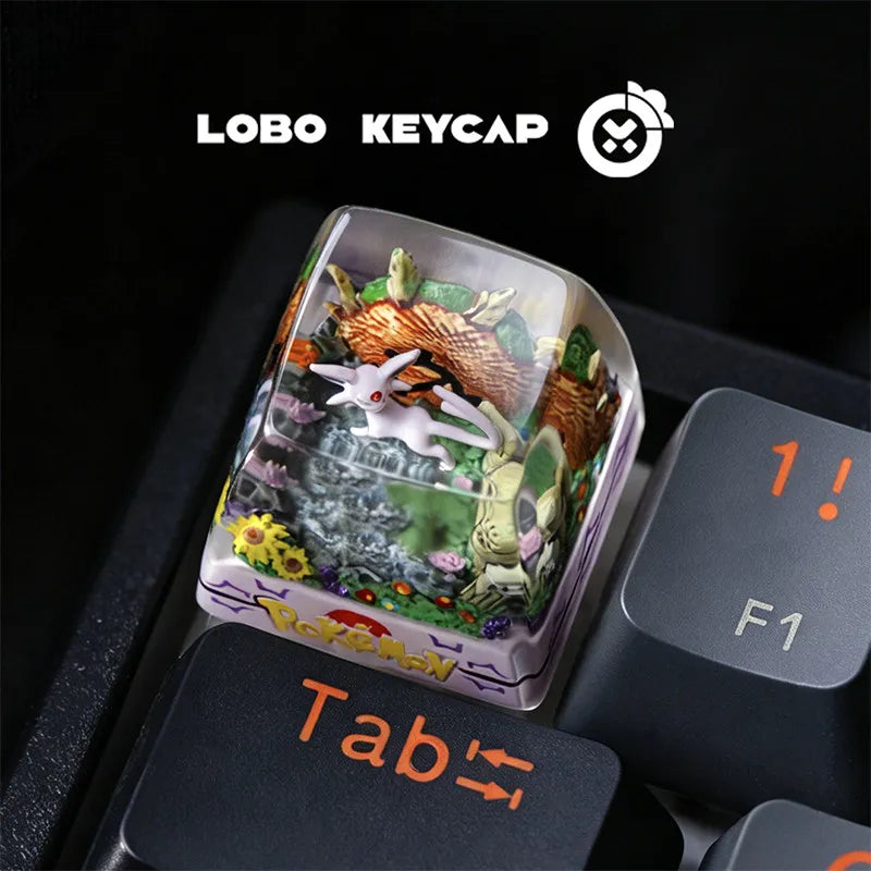 Pokemon Keycap Cute Cartoon Cross Axis Esc Mechanical Keyboard Personalized Keycap Game Fan Gift