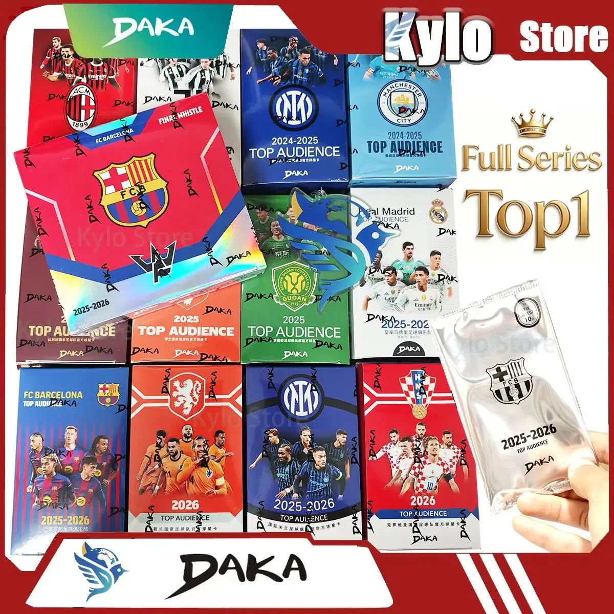 2026 New Daka Football Collection Card Messi Mbappe Yamal Luka Modrić Real Madrid Barcelona Manchester Juventus Ale Milano Card