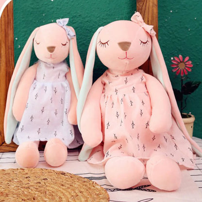 35CM/14inch Cute Bunny  by Soothing Rabbit Doll Sleeping Doll, Stuffed Animals Kids Plushie Doll Toy