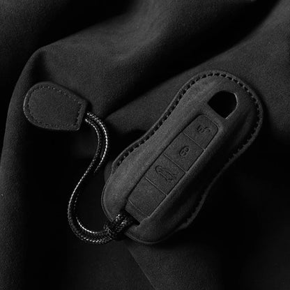 Car Key Case Leather Cover Shell For Porsche Panamera Spyder Carrera Macan Cayman Cayenne 911 970 981 991 Fob Car Accessories