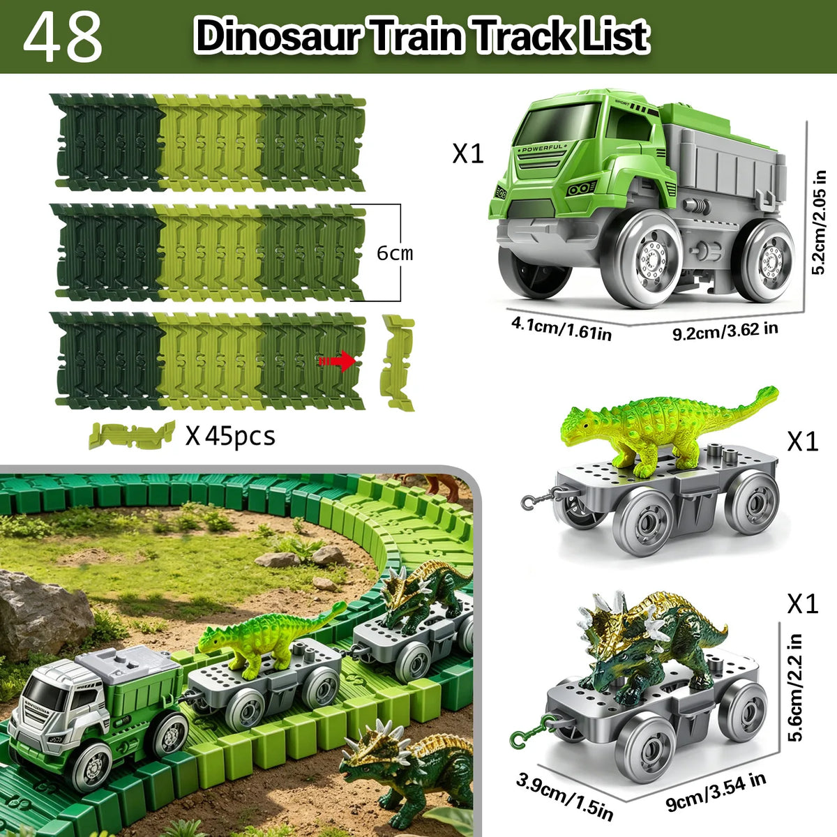 Dinosaur Car Track Set Magic Climbing Flexible Rail Engineering Car Educational Track Car Train Blocks Toys Birthday Gift