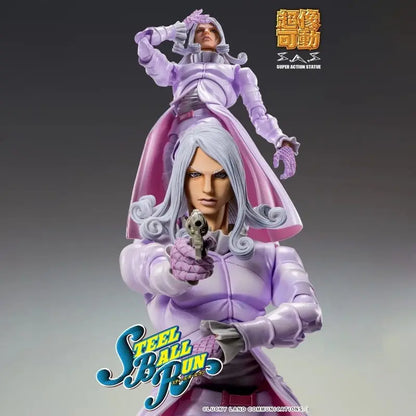15cm JoJo'S Bizarre Adventure Funny Valentine Super Action Statue Steel Ball Run Articulated Action Figure Anime Model Toy Gifts