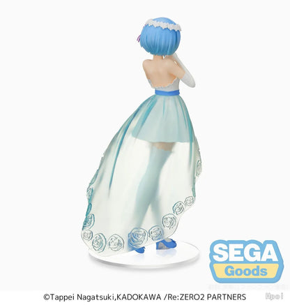 Anime Rem Figure Wedding Dress Crystal Dress Dress Up Figure RE: Zero-Starting Life in Another World Model Toy Action Figure