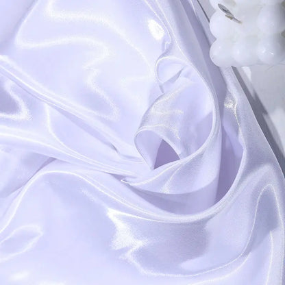 Liquid Water Light Reflective Fabric Per Meter for Clothes Wedding Dresses DIY Sewing Fashion Plain Silky Smooth Cloth Pink Blue