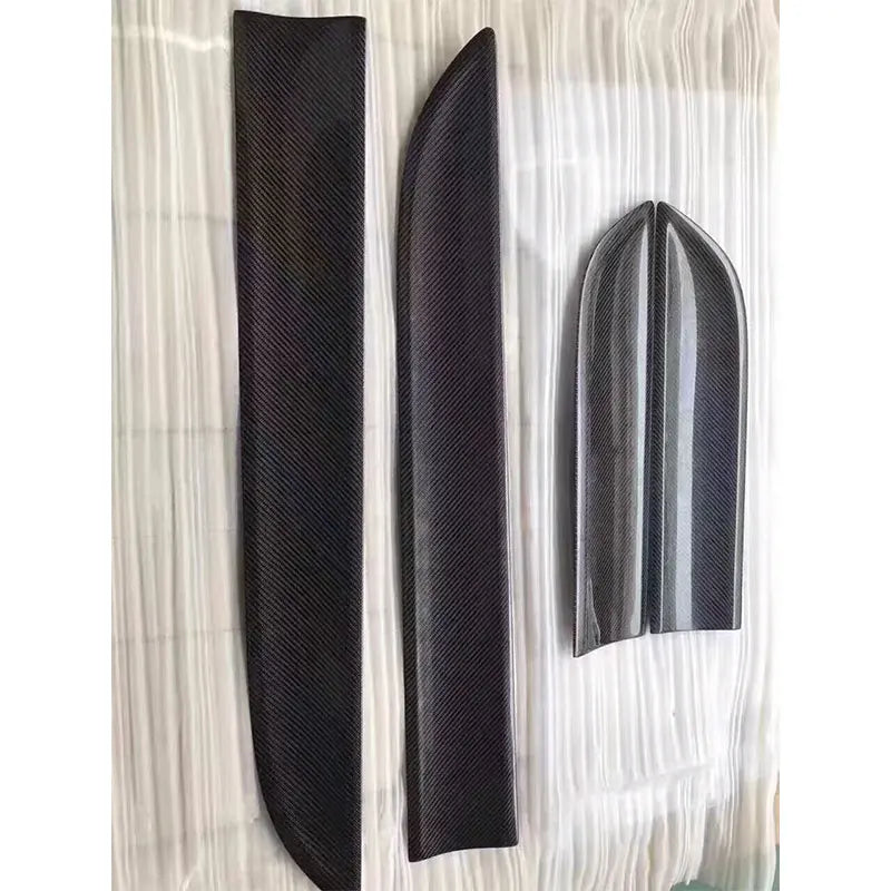 Car Door Protection For Porsche Macan Carbon Fiber Door Plate Cover Body Kit trim Add On style 2014 2015 2016 2017 2018 2020