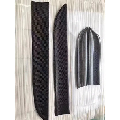 Car Door Protection For Porsche Macan Carbon Fiber Door Plate Cover Body Kit trim Add On style 2014 2015 2016 2017 2018 2020