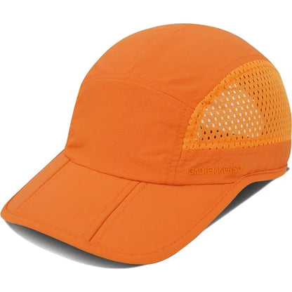 GADIEMKENSD Men Women Folding Climbing Peaked Cap Baseball Cap Outdoor Breathable Camping Hiking Quick Drying Trekking Sun Hat