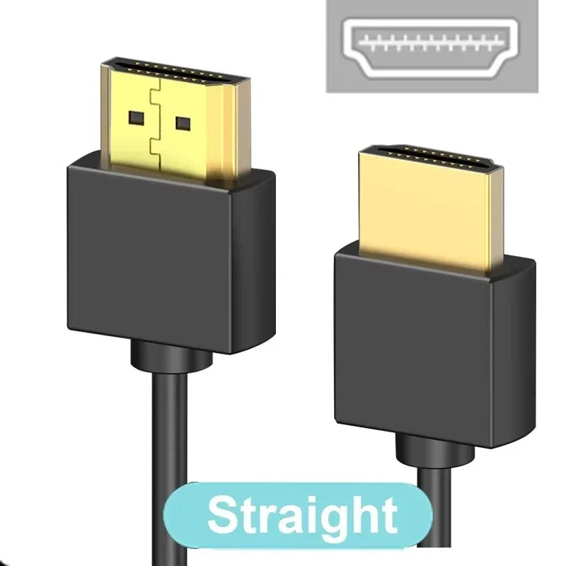 90 Degree HDMI 2.0 Cable - Graphene Enhanced for Space-Saving Installations | 4K, 3D & High Refresh Rate Aux Cable  Hdmi Cable