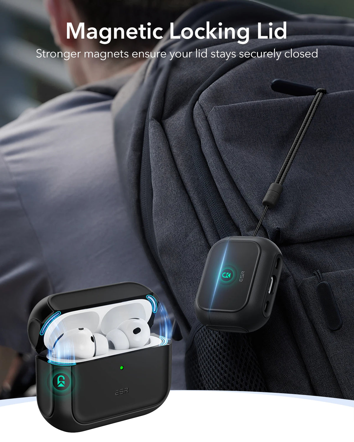 ESR for AirPods Pro 3 Case (2025) Compatible with Airpods Pro 3rd Generation Earphone Case Powerful Drop Protection Cover