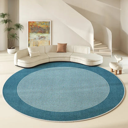 Round Large Area Carpet Living Room Nordic Style Non Slip Coffee Table Carpets Bedroom Swivel Chair Rug 러그 Alfombra Redonda
