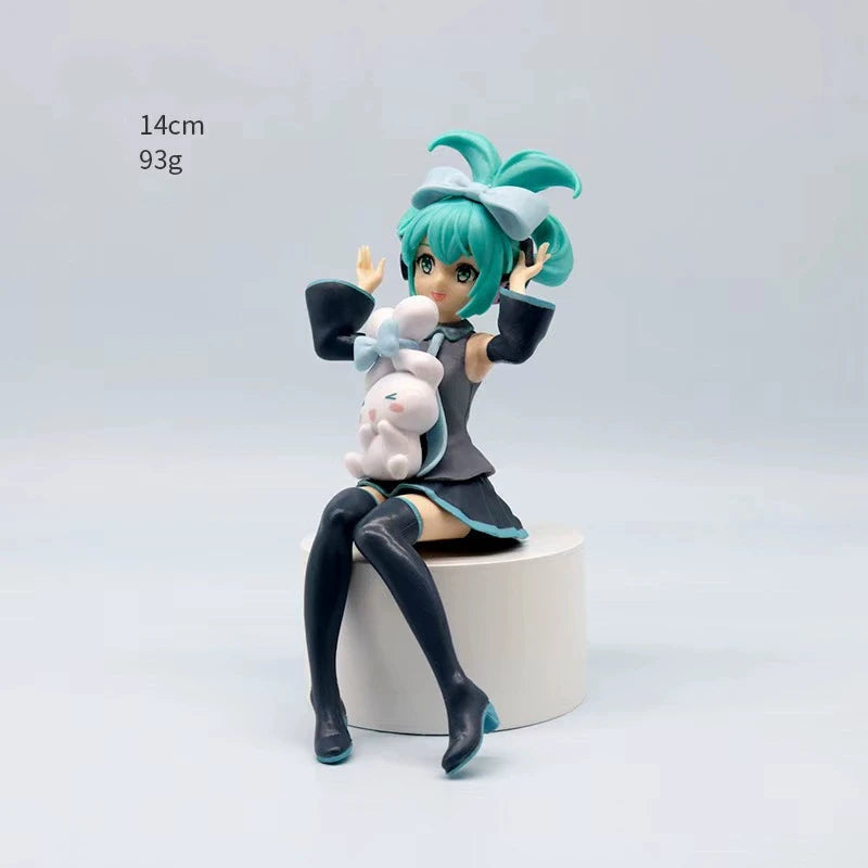 Anime Figure Wedding Dress Action Figures Kawaii Swimsuit Vocaloid PVC Collectible Model Toys Girl Gift