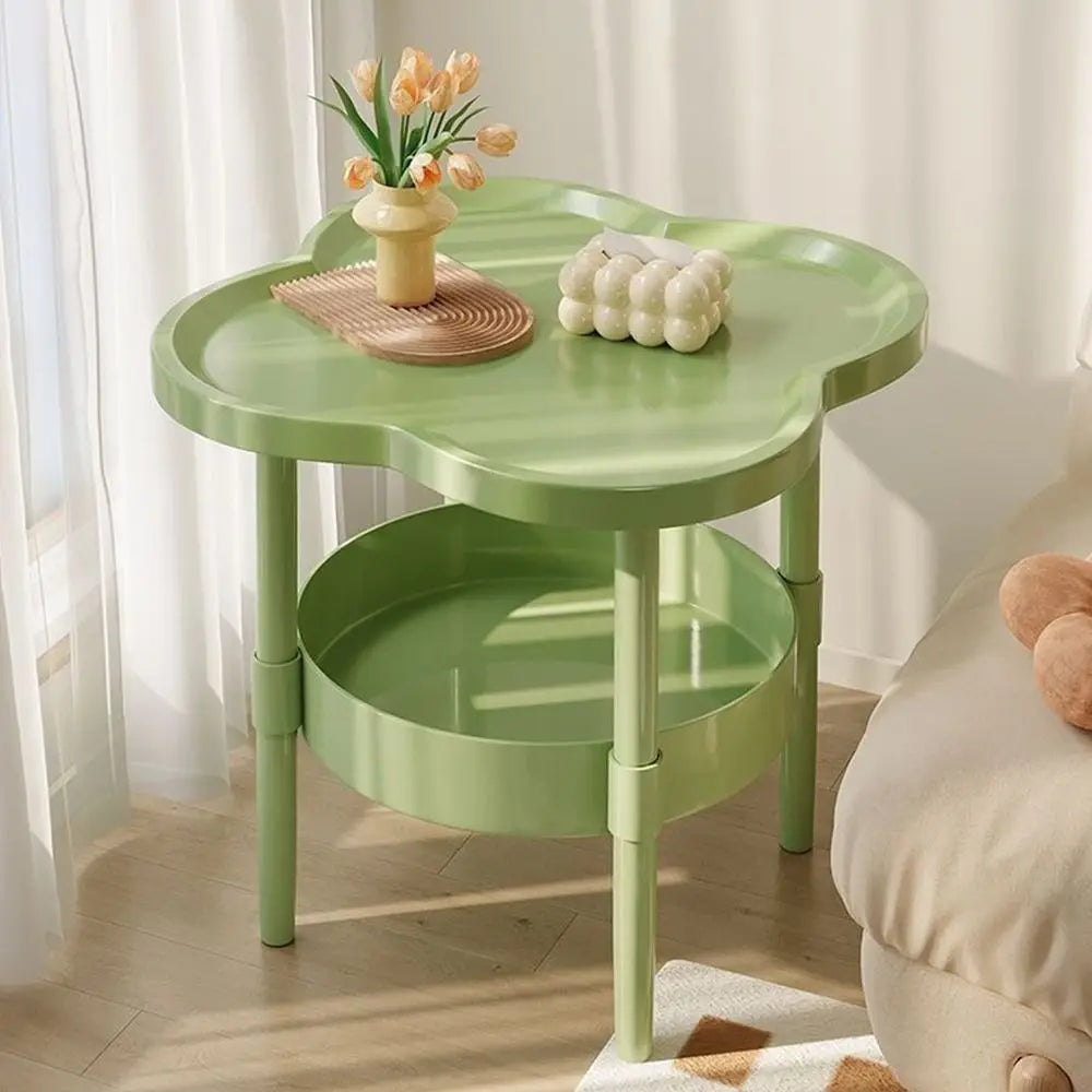 Modern 40*40CM Side Table Plastic Samll End Table Decorative With Storage Bedside Table for Living Room