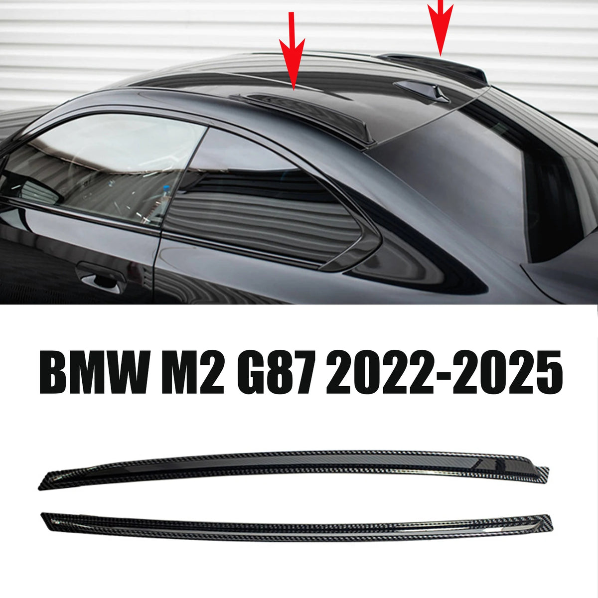 Roof Wind Knife Rear Wing  For BMW M2 G87 2022-2025 Roof Decorative Spoiler Trim Wind Knife