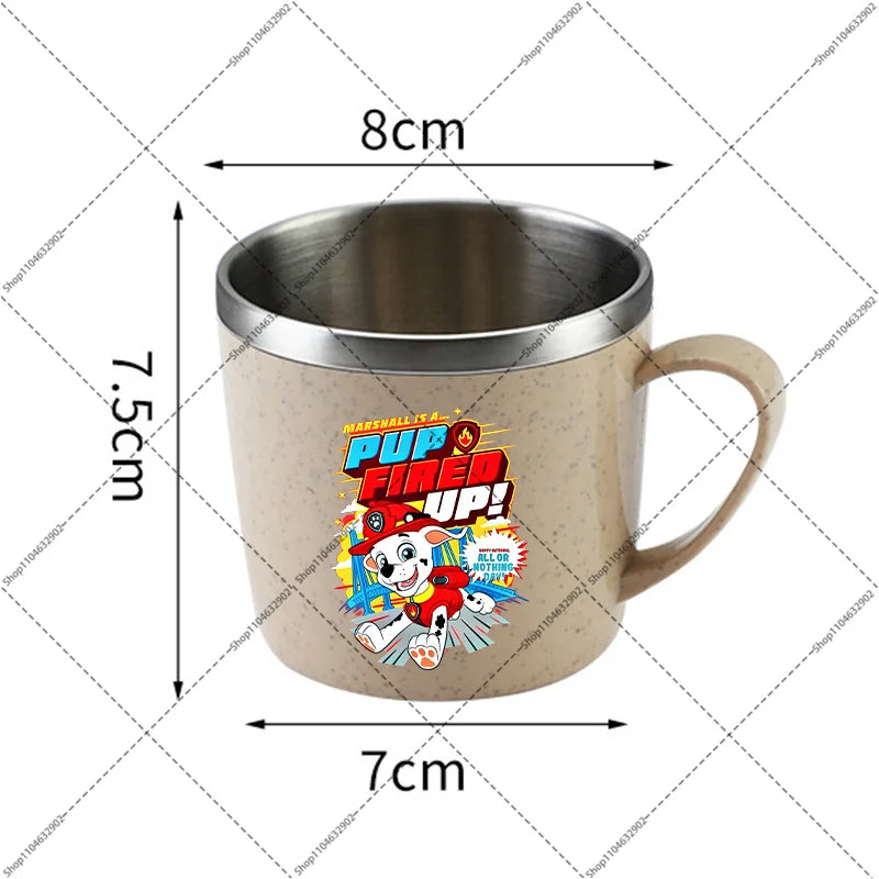 Paw Patrol Portable Stainless Steel Coffee Mug Chase Skye Cartoon Anime Pattern Printed Water Cup Household Couples Milk Cups