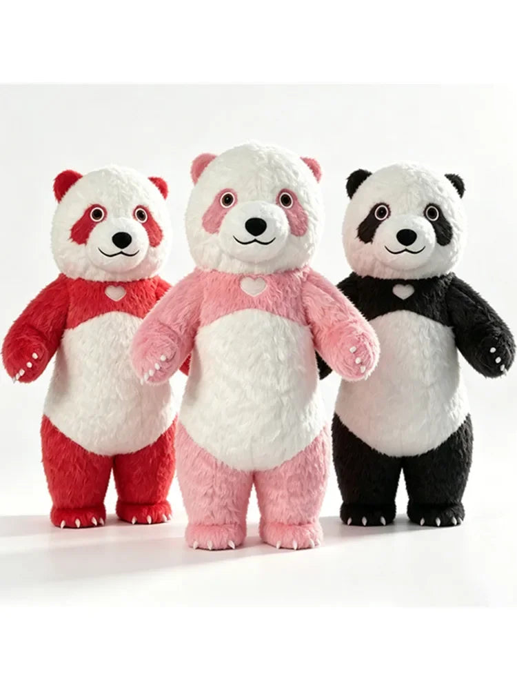 Giant Panda Inflatable Costume Street Funny Polar Bear Mascot Costume Party Role Playing Plush Inflatable Mascot Costume