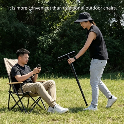 Portable Telescopic Folding Stool Compact as Thermos Multi-section Retractable Design Useful for Camping Hiking Travel Commuting