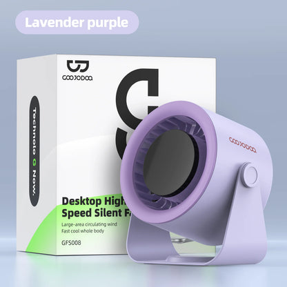 GOOJODOQ Desktop Fan 4000mAh Silent Adjustable Speed Air Circulation Fan 100 Speeds with Digital Display Wall Mountable