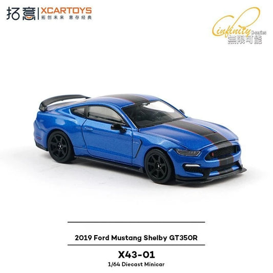 XCARTOYS 1/64 Simulation Alloy Car Model Toy Ford Shelby GT350R Racing Model Collection Ornament Children's Birthday Gift Toys