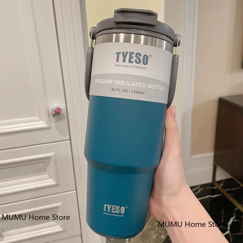 TYESO Coffee Cup Thermos Bottle Stainless Steel Vacuum Thermal Insulated Mug Cold And Hot Travel Mug Vacuum Flask Water Bottle