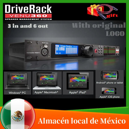 VENU360 3 Input 6 Output Stage Pro Audio Processor Original Software Audio Driver Rack Complete Speaker Management System