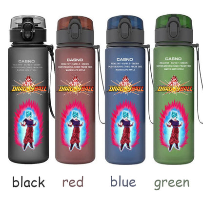 560ML Dragon Ball Water Cup Children Portable Plastic Goku Vegeta Bulma Cartoon Outdoor Large Capacity Sport Water Bottle Gift