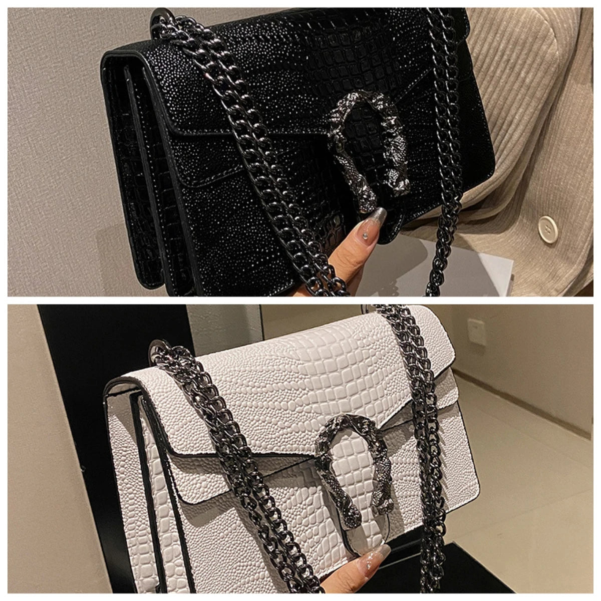 Cross-border Classic Chain Small Square Bag Retro Luxury Texture Dionysus Bag Temperament Commuter One-shoulder Diagonal Bag