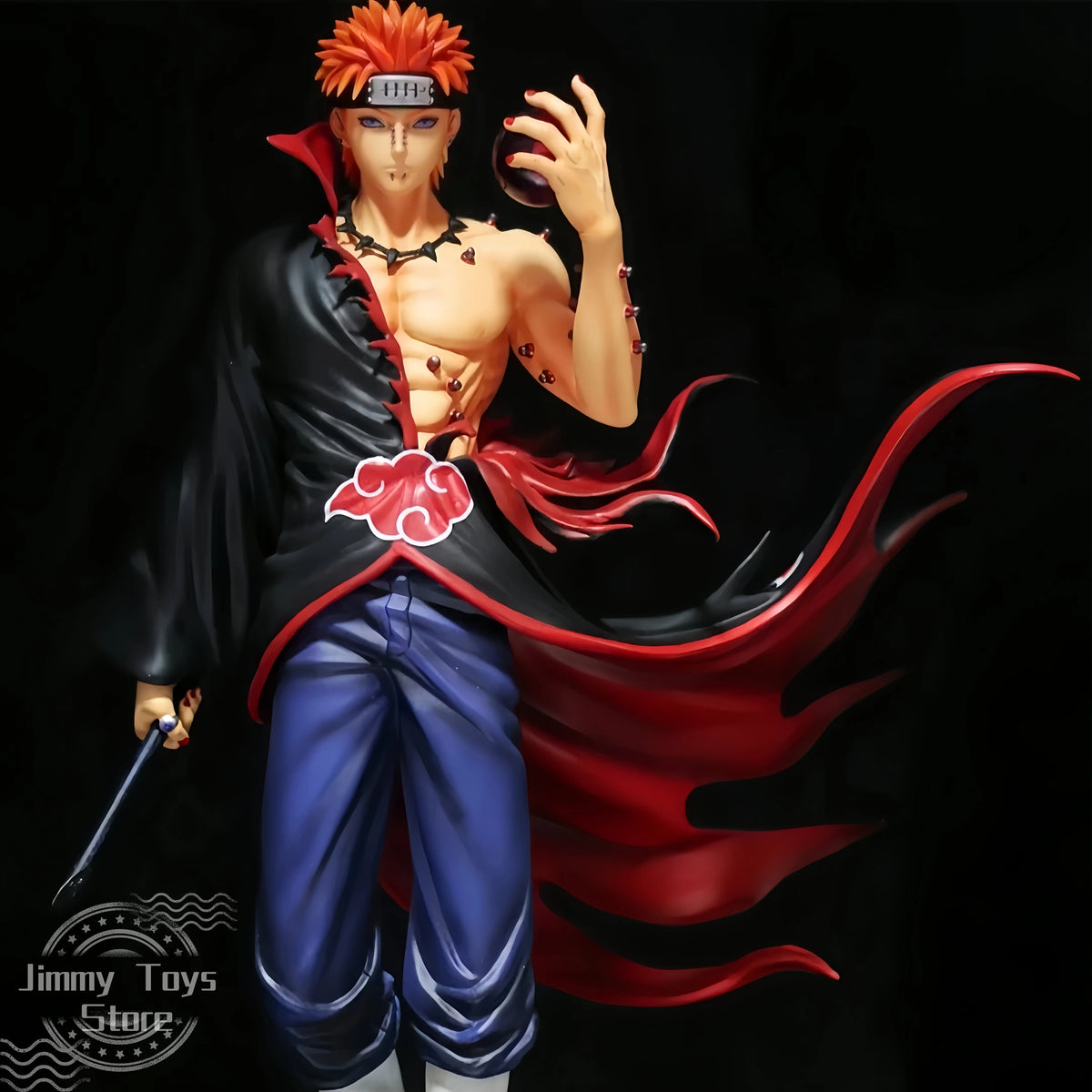 24cm Naruto Figure Action figure Pain Akatsuki Shinra Tensei GK Statue Model Toys Anime Figures Collections Ornament Dolls Gifts