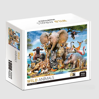 75*50cm 1000pcs Puzzle Difficult Adult World Famous Painting Puzzle Landscape Stress Relief Education Puzzle Toys