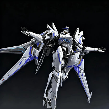 MOSHOU Mecha Break 1/64 UBP-R02T Falcon Full Metal Action Figures Transforming Mecha Model Toy With Base Desktop Decor Boy Gift