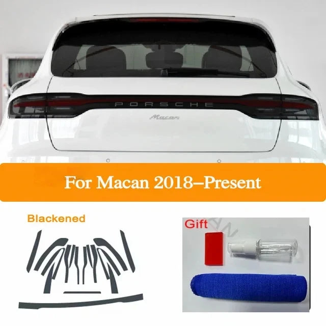 For Porsche Macan 2018 2019 2020 Car Headlight Taillight Protection Tint Film Smoke Black Transparent TPU Protective Sticker