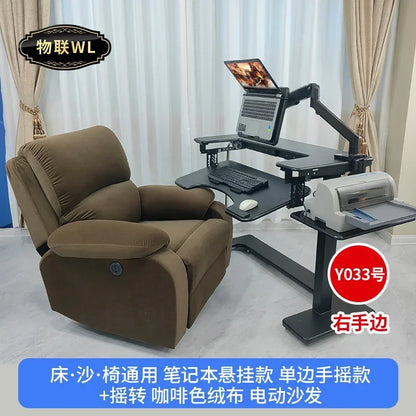Computer desk bed notebook desktop computer desk bedside table lifting table lazy table cockpit suspension bracket