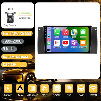 Android 16 Carplay Auto 2K Screen Car Radio Multimedia Player For BMW M5 E39 1995-2006 E53 X5 M5 2din Autoradio Stereo Head Unit