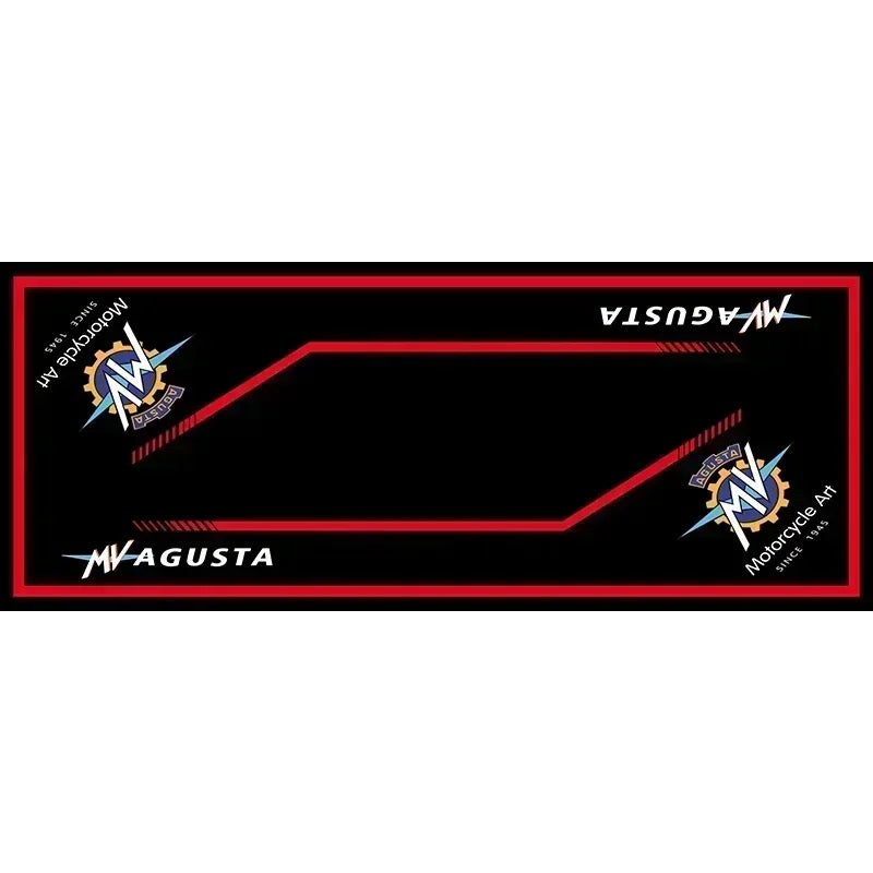 Crystal Velvet Motorcycle Display Carpet Racing Electric Vehicle Mat Garage Anti-slip Floor Decoration Customized Parking Rug
