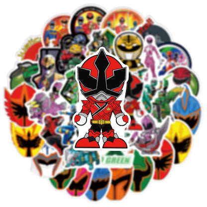 10/50PCS Mighty Morphin Power Rangers Stickers Cool Cartoon Kids Toys Animation Graffiti DIY Decoration Laptop Guitar Car Bike