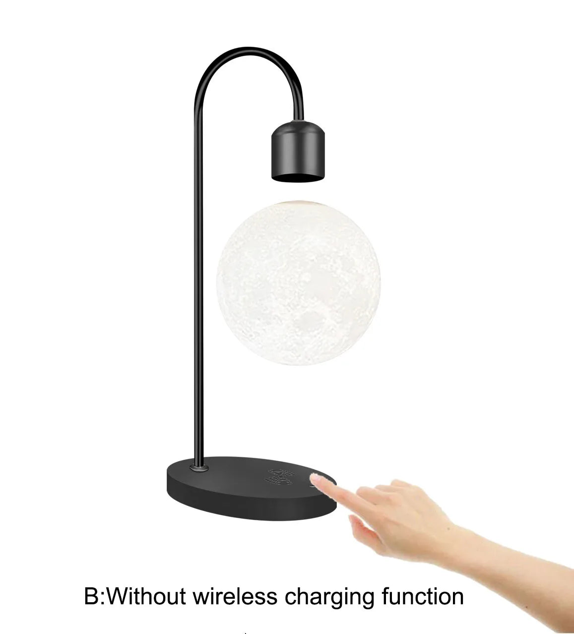 Suspended Moon Lamp 3D Printing Seamless Creative Suspended Moon Desk Lamp Home Decoration LED Night Light