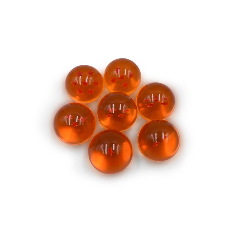 4.3CM Anime DBZ 7 Stars Balls 3.5CM Figures Toys New In Box Shenron Dragon Crystal Balls PVC Collection Complete Set Retail
