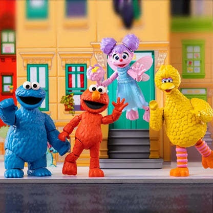 BLOKEES Sesame Street Building Blocks Kawaii Aimo Anime Cartoon Assembled Toy Desktop Model Children's Holiday Gifts