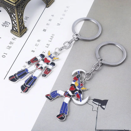 Anime Mazinger Z Keychain UFO Robot Bombardier Logo Keychain for Men Car Keychain Jewelry Accessories Gifts