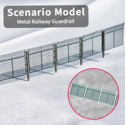 N Scale Miniature Protective Metal Fence 1/150 Model Guaedrail For Railway Train/Sand Table/Military Scene Material/Diorama 1PC