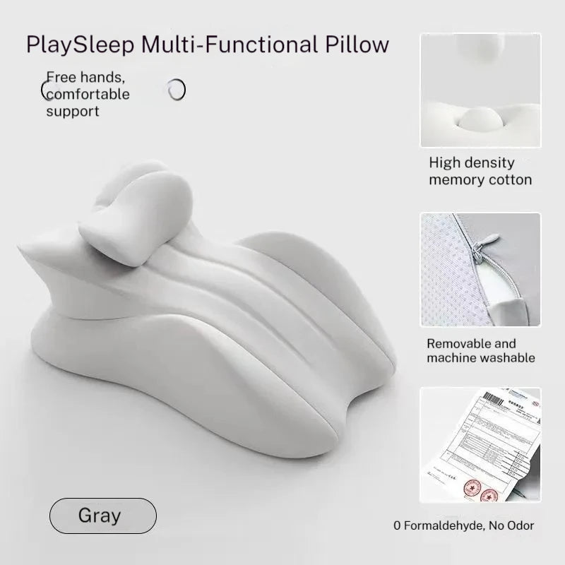 Couples Butt Cushion Adults Sitting Lying Bed Waist Cushion Memory Foam Office Chair Washable Backrest & Lumbar Support