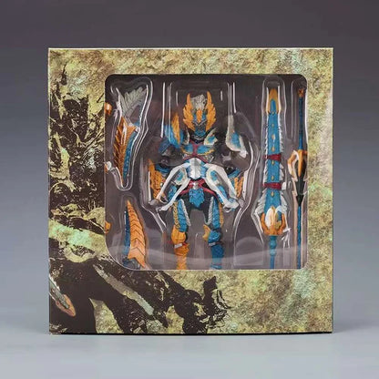 22cm Monster Hunter World Kirin Anime Figure Capcom Builder Creator's Model Glavenus/Dinovaldo/Velkhana Action Figure Doll Toys