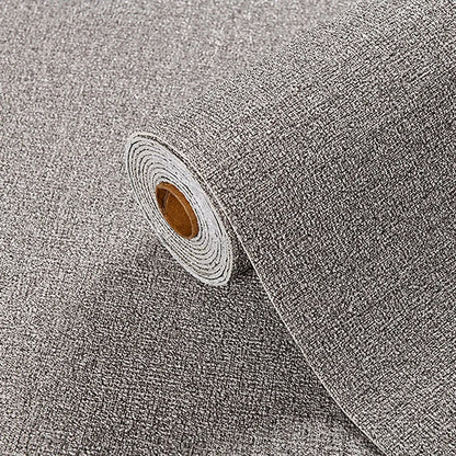 3D Linen Wall Paper Self-Adhesive Bedroom Warm Background Wallpaper Household Decor Waterproof Moisture-Proof Foam Wall Sticker
