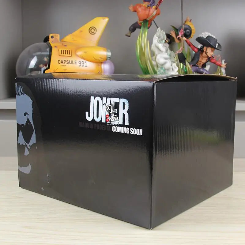 DC Comics Joker Heath Ledger Dark Knight Sitting Action Figure Desktop Collectible Model Decorative Statue For Comic Enthusiasts