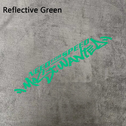 1pc Need For Speed Most Wanted Text Vinyl Sticker Waterproof Tuning Decal for Car Door Hood Window Side Body Decor