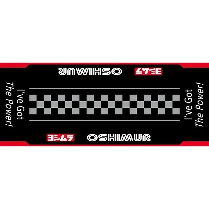 Crystal Velvet Motorcycle Display Carpet Racing Electric Vehicle Mat Garage Anti-slip Floor Decoration Customized Parking Rug